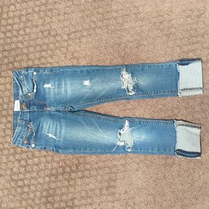 Hudson Girls Distressed Cuffed Jeans 👖- size 8
